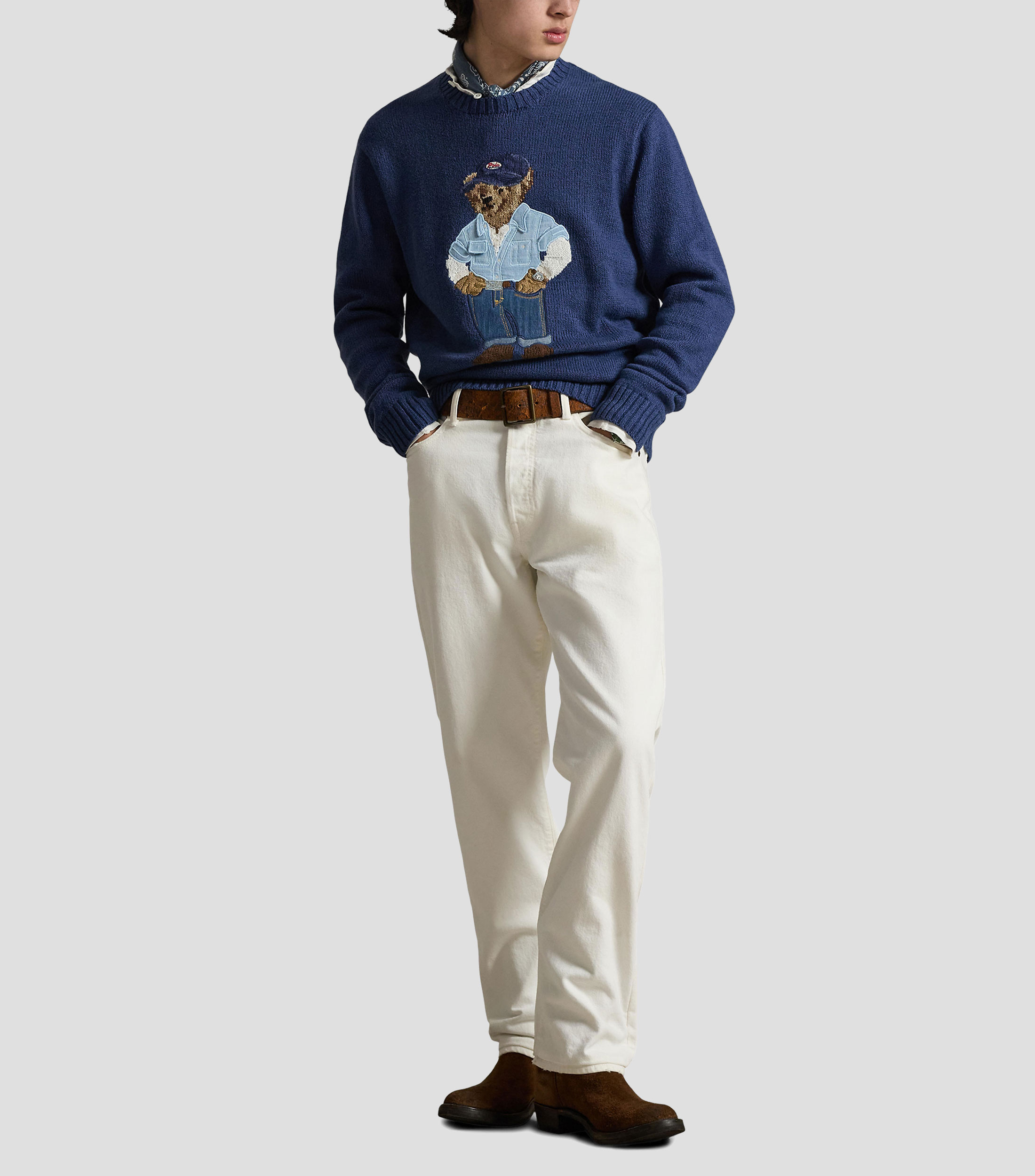 Suéter cuello redondo Hombre